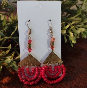 Handmade African Earrings! 100% of profits made are donated.